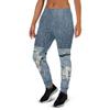 Denim Print Joggers view 4