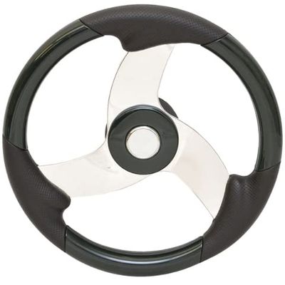 Uflex Boat Steering Wheel 120131 | Avalon 13 5/8 Inch Dark Green Black