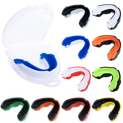 10 Pcs Sport Mouth Guards Gum Teeth Armor Game Guard for Boxing Basketball Football Hockey Karate Basketball Rugby Match (Cool Color)