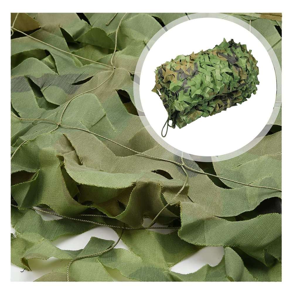 Camouflage Netting, Outdoor Shade Net Lightweight Waterproof Shade Sail, Camping Military Hunting Shooting Hide Camo Netting(Size:2x5m(6.6x16.4ft))