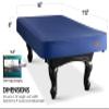 BEARCOVER Heavy Duty Leatherette Billiard Pool Table Cover, Waterproof & Tearproof Cover for Pool Table 7/8/9FT (9 Feet/Blue) view 2