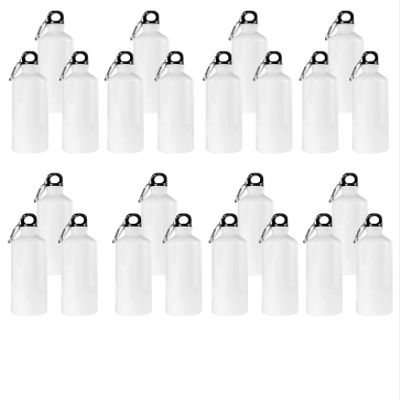 LGXEnzhuo 24PCS 750ML Aluminium Water Bottle White Sublimation Coated Bulk Pack Heat Press Sporting Cycling Blank Transfer Bottle