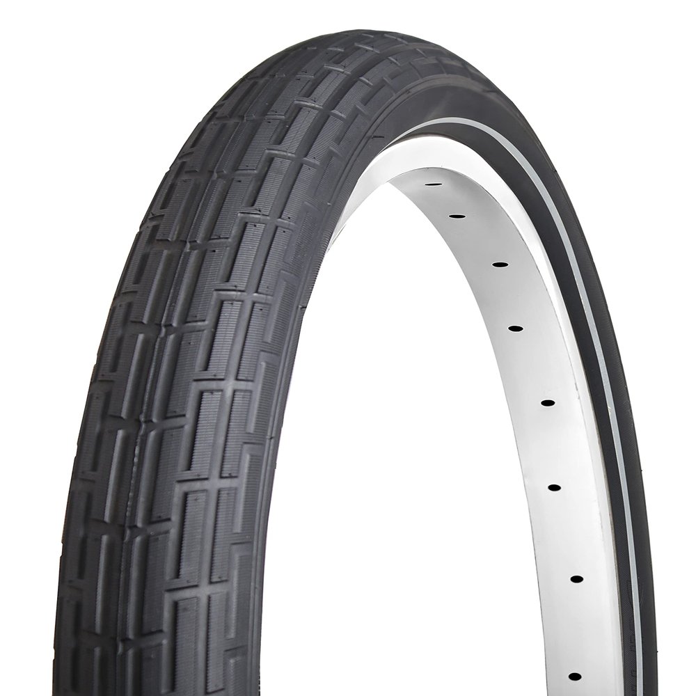 Deli Tire 26 x 2.35 inch, Folding Bead, Beach Cruiser Bike Tire, 26" x 2.35" (Black, Reflective)