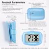 AVTREK Accurate 3D Step Counter Pedometer Tracker for Walking Simple Pocket Pedometer Clip on (Blue) view 3