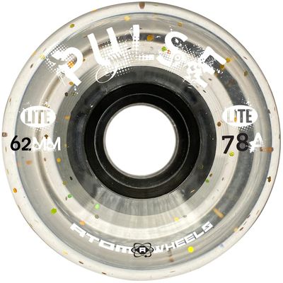 Atom Skates Quad Roller Wheels/Outdoor/Hardness 78A / 62x33 Glitter Pulse Lite / 8pk