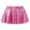 easyforever Kids Girls Shiny Metallic Ballet Dance Mini Skirts High Waisted Pleated Skater A-Line Flare Skirts Skort 2Hot Pink 2-4 Years view 1