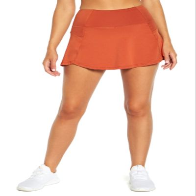 Bally Total Fitness Women's Alvy High Rise Skort, Auburn, X-Large
