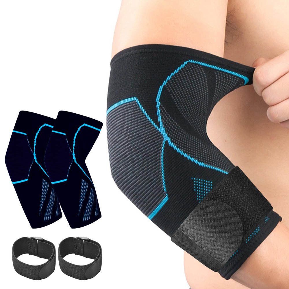 Arm Guards & Elbow Compression Sleeve (1 Pair)Tennis Elbow Braces for Tendonitis and Tennis ElbowArm Supports Sleeves golfertennis elbow relief for women & men,elbow sleeve for weightlifting