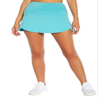 Bally Total Fitness Women's Alvy High Rise Skort, Aquarelle, Large