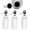 LGXEnzhuo 12PCS 750ML Aluminium Water Bottle White Sublimation Coated Bulk Pack Heat Press Sporting Cycling Blank Transfer Bottle view 3