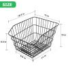 RAYMACE Rear Bike Basket with Waterproof Cover and Cargo Net,Bicycle Cargo Rack Storage X-Large Basket Mount for Back Under SeatX-Large view 4
