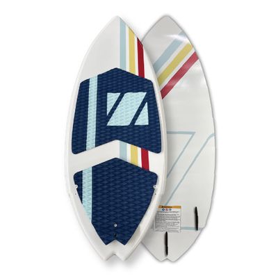 ZUP 4'11" WAKESURF Wakeboard with EVA Foam Grip Pad, Kneeboard, Wakeskate, Water Sports and Surf Board for Beginner and Intermediate Riders, Zinnebago