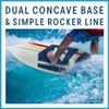 ZUP 4'11" WAKESURF Wakeboard with EVA Foam Grip Pad, Kneeboard, Wakeskate, Water Sports and Surf Board for Beginner and Intermediate Riders, Zinnebago view 3