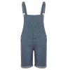 tuduoms Mens Fashion Bib Overalls Denim Shorts Big and Tall Summer Jean Romper Casual Outdoor Loose Fit Walkshort Jumpsuit view 2
