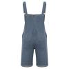 tuduoms Mens Fashion Bib Overalls Denim Shorts Big and Tall Summer Jean Romper Casual Outdoor Loose Fit Walkshort Jumpsuit view 3