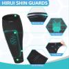 HiRui Soccer Shin Guards Shin Pads for Kids Youth Adult, Calf Compression Sleeve with Honeycomb Pads, Support for Shin Splint Baseball Boxing Kickboxing MTB, Lightweight(1PAIR) (Black, Small) view 3