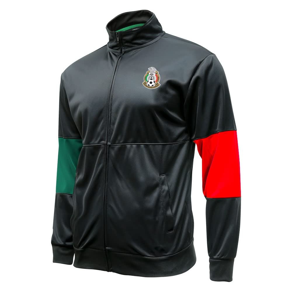 Icon Sports Soccer Track Jacket Official Mens Club America World Football Club Team Casual Full Zip Up Active Adult Training Top, X-Large