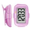 AVTREK Accurate 3D Step Counter with LED Backlight Pocket Pedometer for Walking Or Running Outdoor Hiking Activities (Pink)