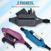 9 Pieces Neon Fanny Pack Bulk 80s 90s Sport Lightweight Belt Bag Adjustable Exercise Running Waist Bag with Adjustable Belt and 2 Zippers for Travel Women Men Running Sports Phone(Vivid Style) view 4