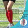 HiRui Soccer Shin Guards Shin Pads for Kids Youth Adult, Calf Compression Sleeve with Honeycomb Pads, Support for Shin Splint Baseball Boxing Kickboxing MTB, Lightweight(1PAIR) (Red, Small) view 2