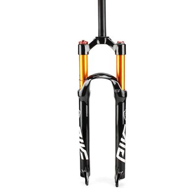 Jejy 26/27.5/29 Air MTB Suspension Fork, Straight Tube QR 9mm Travel 120mm Manual/Crown Lockout Mountain Bike Forks, Ultralight Gas Shock (Color : Straight Manual Lockout, Size : 29)