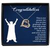 zapbest Love Dancing Necklace Luxury Box Graduation necklace for Son, Daughter, Student Necklace, Appreciation Necklace For Student, From Mom, Dad, Love Dan view 1