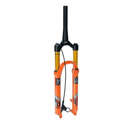 Jejy Tapered Steerer Mountain Bike Front Fork 26 Inch 27.5 Inch 29 Inch Air Fork, Bicycle Shock Absorber Suspension Front Forks Outdoor (Color : Tapered Remote Lockout, Size : 27.5inch)