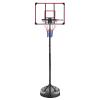 AOKUNG Teenagers Height Adjustable 7.5-9.2 'Basket 32 ''Backboard Portable Basket System for Indoor & Outdoor use, Black view 1