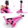 3 Wheel Scooter for Kids Ages 6-12,Kids Scooter with Light Up Wheels, Sturdy Deck Design, and 4 Height Adjustable Suitable for Kid Ages 3-12 view 4