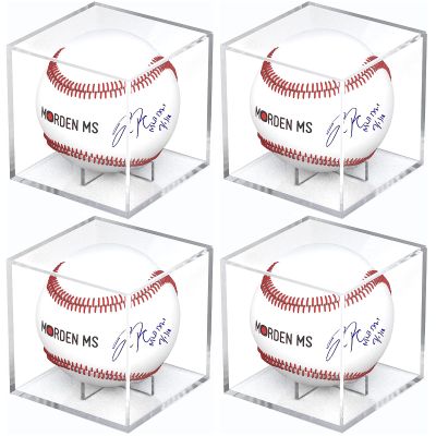 Baseball Display Case, UV Protected Baseball Case, Acrylic Baseball Holder, Memorabilia Display Case for Single Ball, Memorabilia Showcase Autograph Ball Protector - for Official Size Ball 