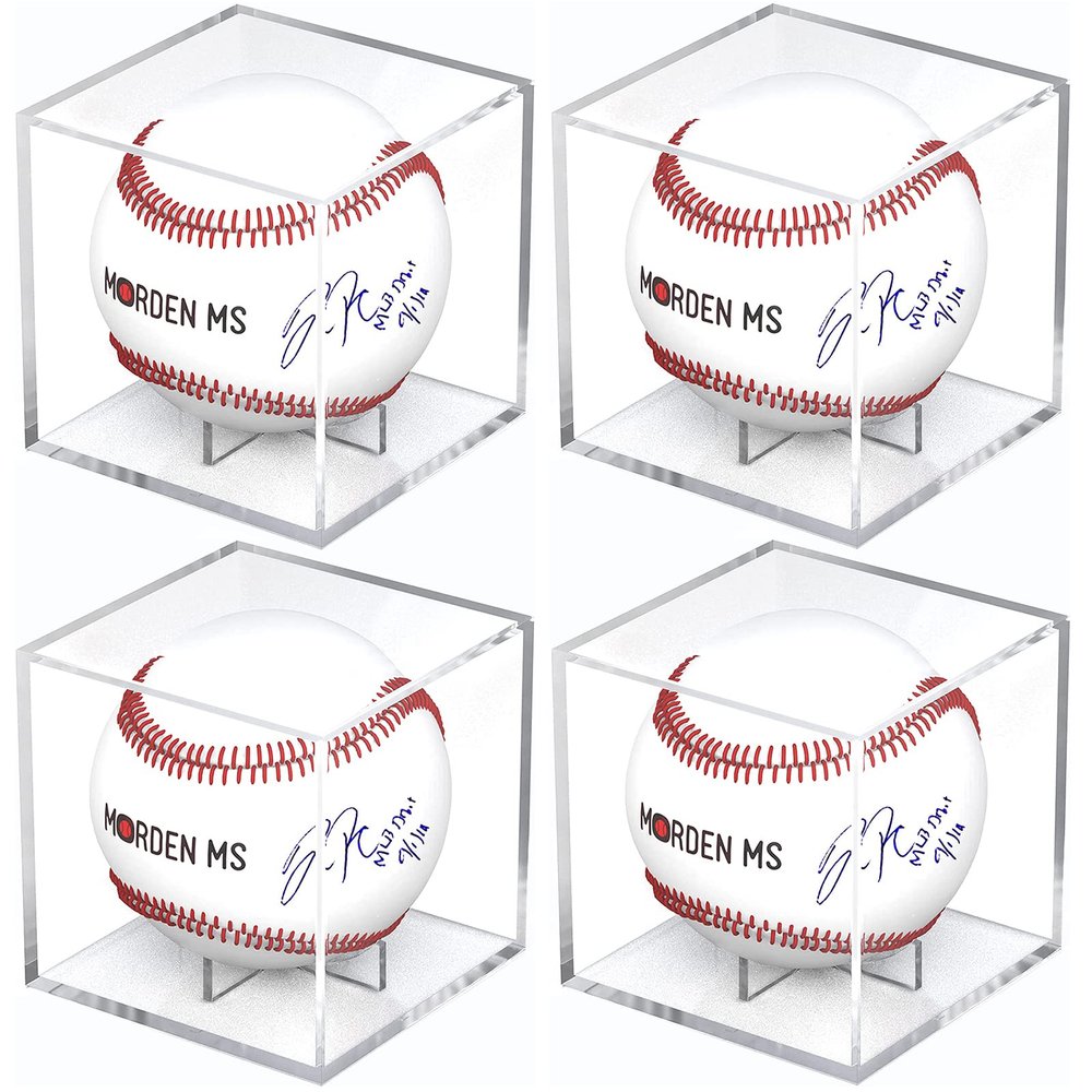 Baseball Display Case, UV Protected Baseball Case, Acrylic Baseball Holder, Memorabilia Display Case for Single Ball, Memorabilia Showcase Autograph Ball Protector - for Official Size Ball 