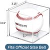 Baseball Display Case, UV Protected Baseball Case, Acrylic Baseball Holder, Memorabilia Display Case for Single Ball, Memorabilia Showcase Autograph Ball Protector - for Official Size Ball  view 2