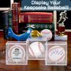 Baseball Display Case, UV Protected Baseball Case, Acrylic Baseball Holder, Memorabilia Display Case for Single Ball, Memorabilia Showcase Autograph Ball Protector - for Official Size Ball  view 4