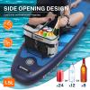 Dreizack Kayak Cooler Bag, 22L Capacity, Gray, Waterproof PVC Material, Behind Seat Access view 3