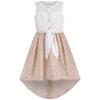 Girls Dress White Lace Top Floral Sweet Hi-Low Skirt Sleeveless Size 12 view 1