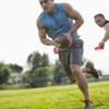 Trained Red & Green 10 Man Flag Football Set view 4