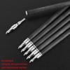 limaity Archery 31Inch Pure Carbon Arrow Target Practice Hunting Arrow 4inch Shield StripeTurkey Feather Removable Tips for Traditional Recurve Bow and Compound Bow Longbow (Spine 400, 12) view 3