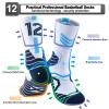 2 Pairs Ja Morant Basketball-Socks-for-Men, #12 Lucky Number Sports-Socks Memphis Morant Socks for Youth Boys, Athletic Basketball Accessories Grizzlies Socks Great Gift for Morant Fans (5.5-11.5) view 3