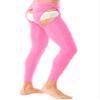 Oyolan Mens Glossy Semi See-through Hollow Out Compression Pants Running Tights Stretchy Leggings for Sports Pink#Footless Medium view 4