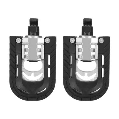 BESPORTBLE 1 Pair Folding Pedals Road Bike Pedals Luminous Bike Flat Cycling Abs Child Non-Slip Bearing