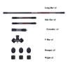 BICASTER Archery Stabilizer System 3K Carbon Made - Full Set (28 inch, Blue) view 3