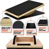 Yes4All 350LBS Professional Wooden Balance Board for Leg Workout, Anti-Slip Rocker Board, Wobble Board for Standing Desk, Smartphone Board view 4