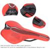 Alomejor Mountain Saddle, Microfiber Leather Soft Comfortable Seat Cushion for Road Cycling(Red) view 4
