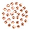 MUUNN 100pcs Tungsten Slotted Beads for Fly Tying, Sink Deeper and Faster 12 Colors/13 Sizes Slotted Tungsten Beads Fly Tying Beads Head Fly Tying Materials(Copper,6.4mm) view 1