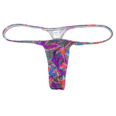 OROCOJUCO Men's Mini Bikini T-back Underwear Slim Cut Pouch Swim G-string Minimal Coverage Tangas Hipster String Thong Small Map Crack L