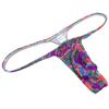 OROCOJUCO Men's Mini Bikini T-back Underwear Slim Cut Pouch Swim G-string Minimal Coverage Tangas Hipster String Thong Small Map Crack L view 2