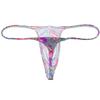 OROCOJUCO Men's Mini Bikini T-back Underwear Slim Cut Pouch Swim G-string Minimal Coverage Tangas Hipster String Thong Small Map Crack L view 3