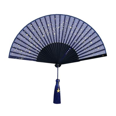 Chinese Classic Hanfu Decorative Folding Fan Creative Portable Bamboo Hand Fan