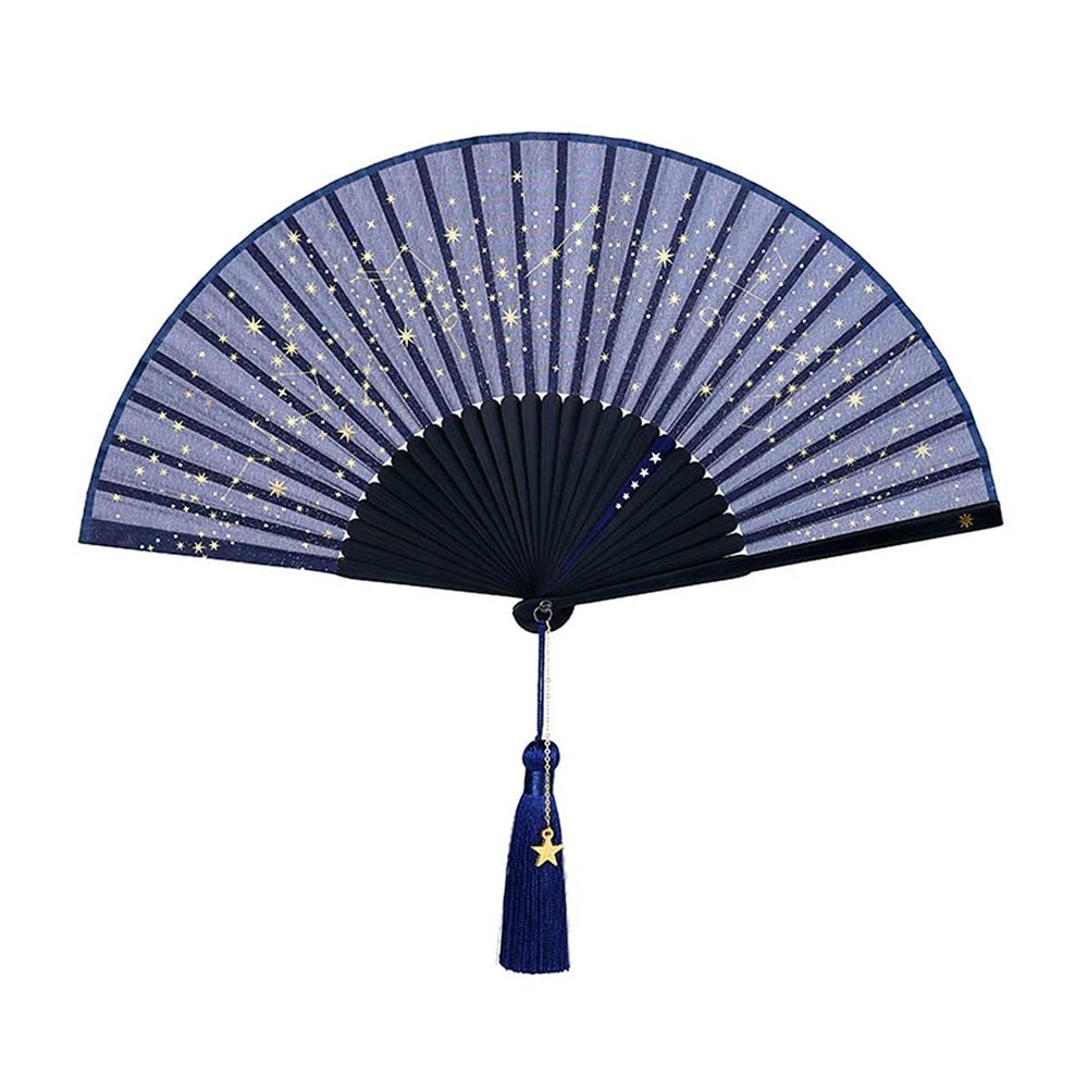 Chinese Classic Hanfu Decorative Folding Fan Creative Portable Bamboo Hand Fan