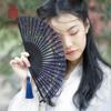 Chinese Classic Hanfu Decorative Folding Fan Creative Portable Bamboo Hand Fan view 4